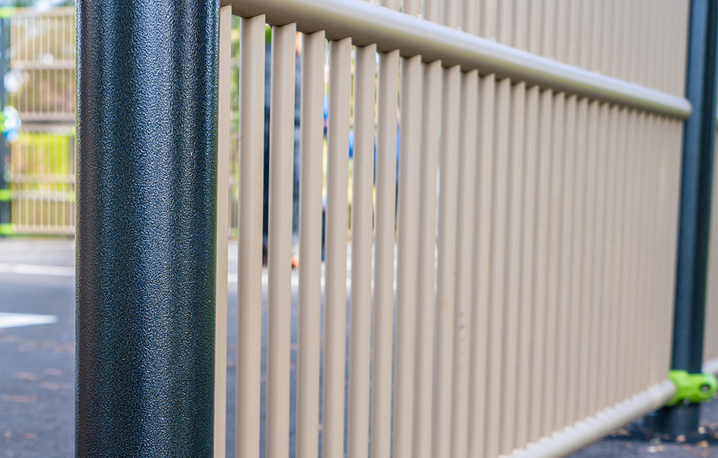 The mesh fencing