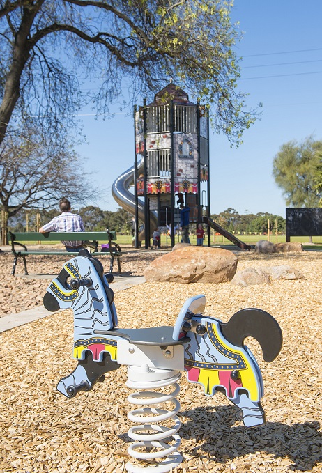 Medieval-themed Springer at Princess Elizabeth Play Space