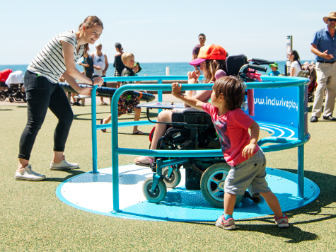 Carousel at North Steyne Manly inclusive playground