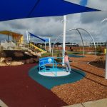 Carousel at Blakes Crossing inclusive playground