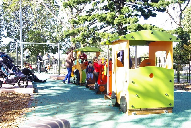 Railway at Luke's place playground