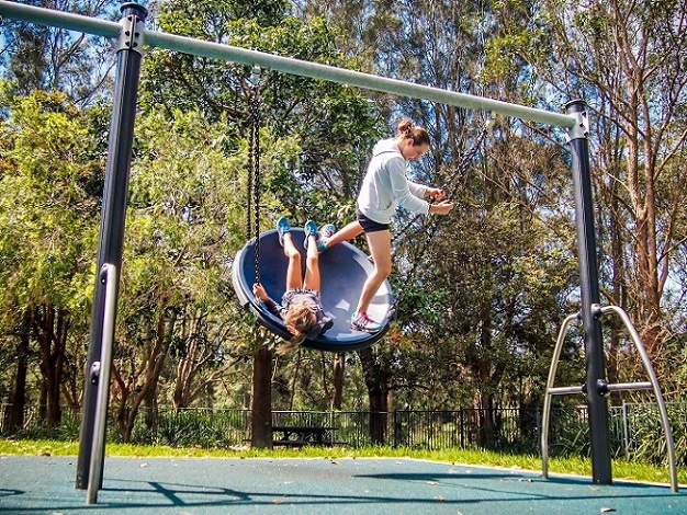Swing at Passmore Reserve Playground