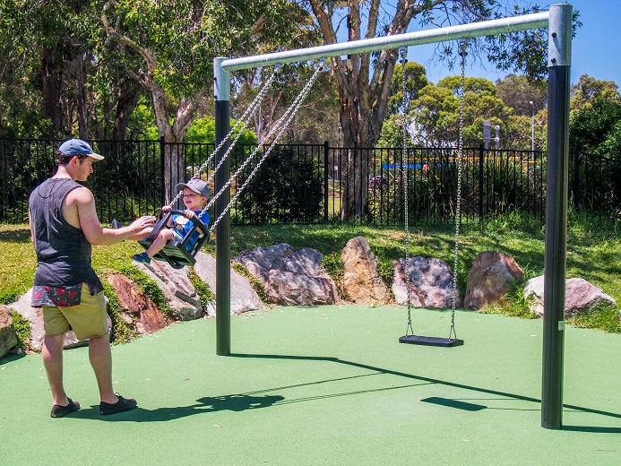 Swing at Mona Vale Village Park Playground