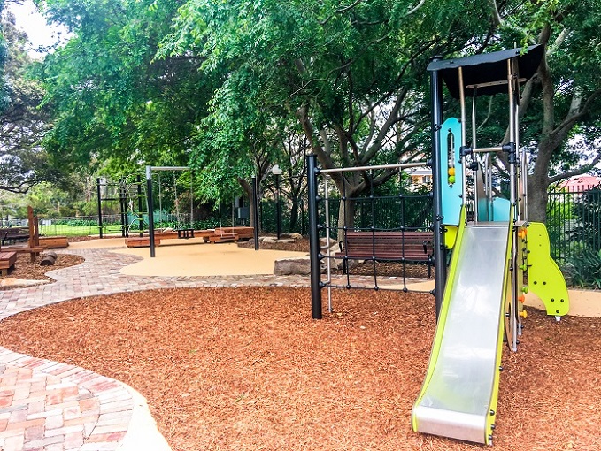 Slide at Kimberley Grove Playground Sydney