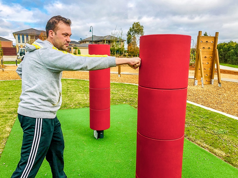 Punchbag at Berwick Springs Outdoor Fitness