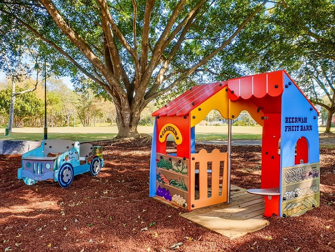 Fruit-Themed playhouse at Turner Park Playground