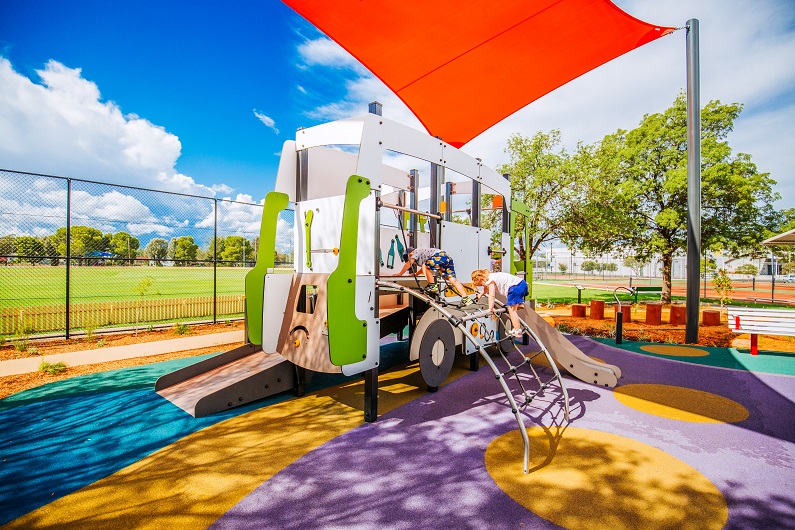 Recycling Truck at Wolseley Park Inclusive Playground