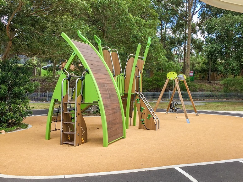 Nature play unit at Ryde Outdoor Youth Space