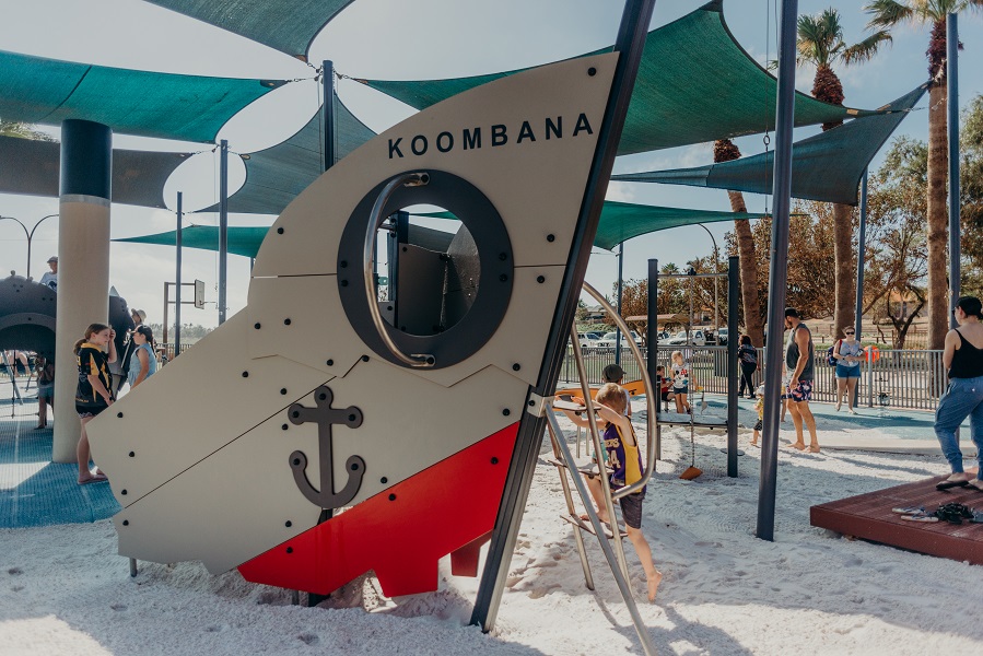 Ship at Cemetery Beach Park Playspace