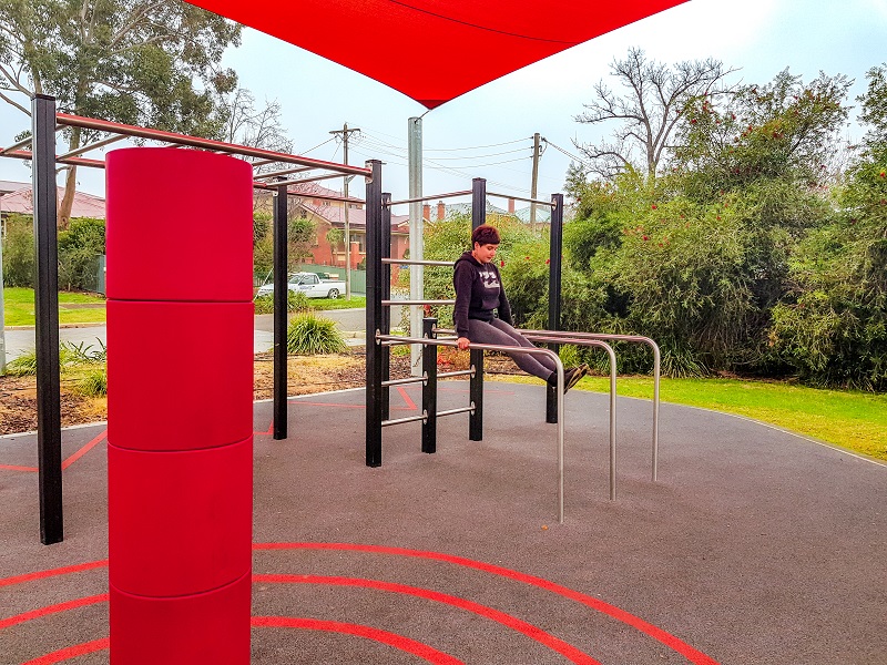 Punchbag at East Albury Outdoor Fitness Zones