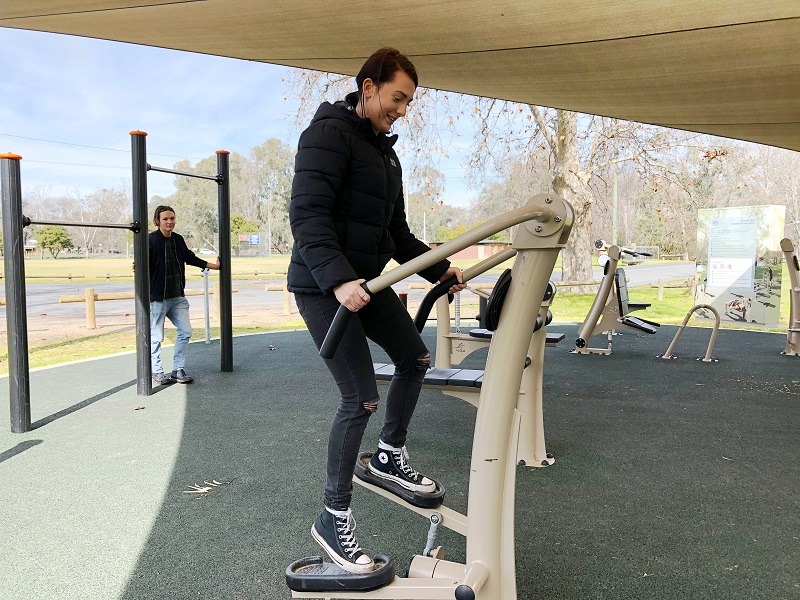 Stepper at Noreuil Park Outdoor Fitness Zone
