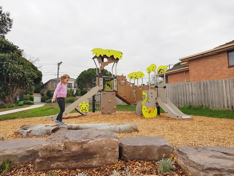 Child playing at Anthony Reserve Playground