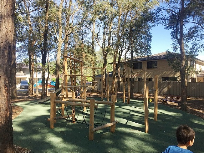 Nature trail at Caledonia Crescent Reserve nature playground