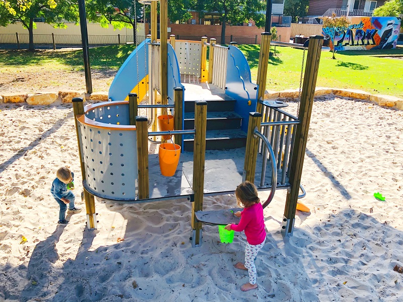 Child playing at Edwards Park Playground