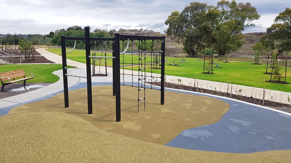 Climbing equipment at Gen Fyansford Estate Play space