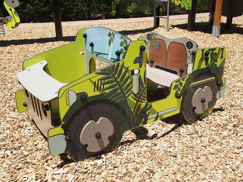 Amazone jeep at Jubilee Park Play Tower