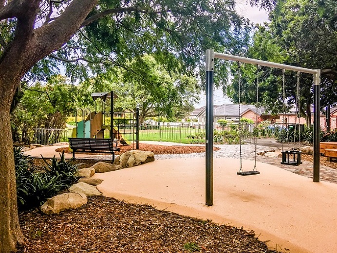 Swing at Kimberley Grove Playground Sydney