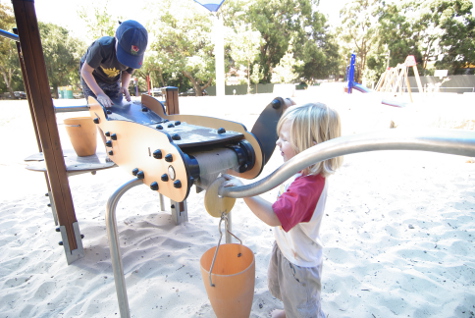 Child playing at Lions Park West Ryde playground