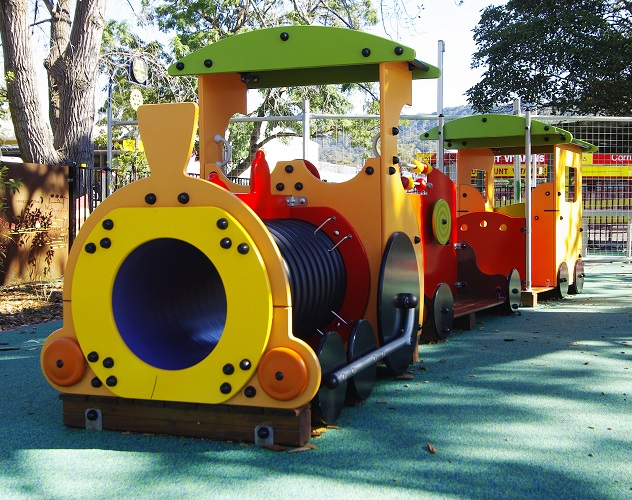 Railway at Luke's place playground