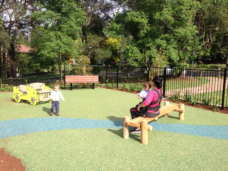 Child playing at Lyne Road Reserve Playground