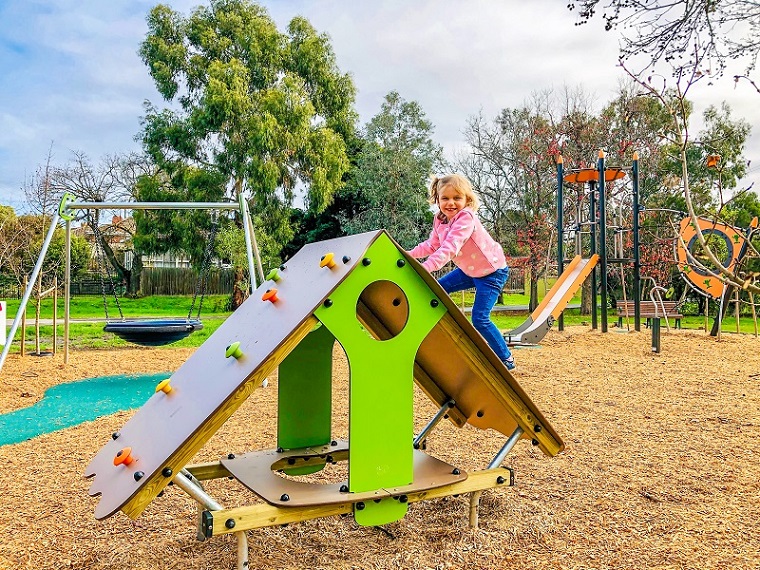 Play house at Rialto Reserve Playground