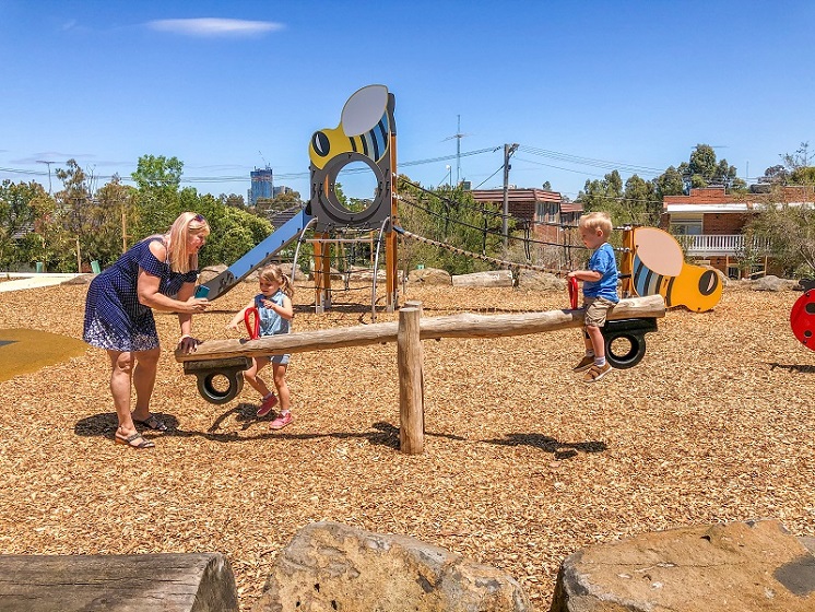 Seesaw at Sheils Reserve Themed Playground