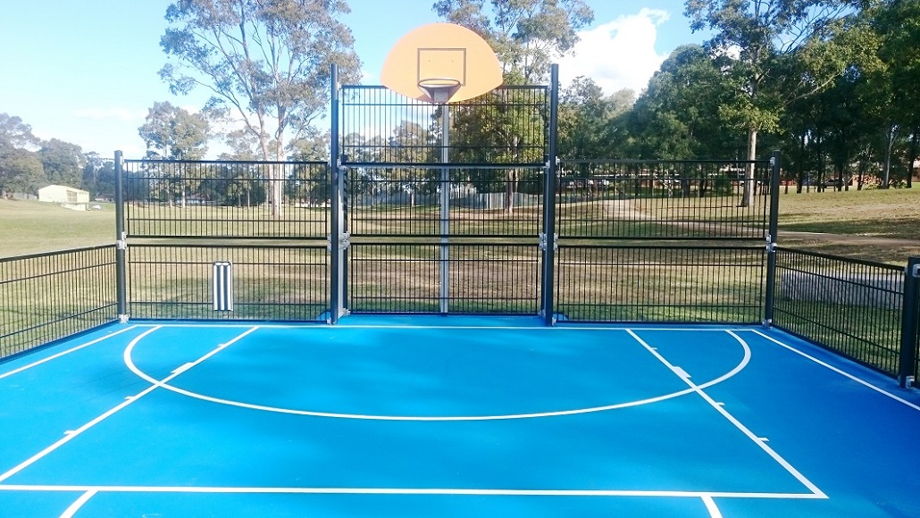 Basket ball hoop at Sherringham Reserve Multi-Ball Court