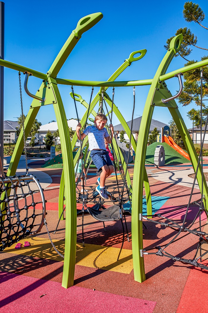 Balancing play elements at Thornlands Community Park