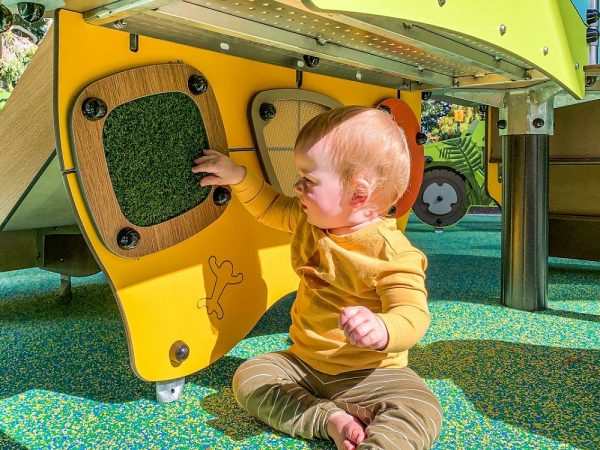 sensory play elements at Volcano Park toddlers' playspace
