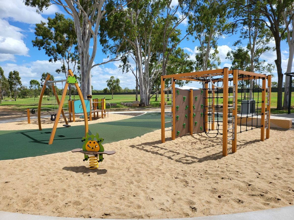Climbing Cube and Springer commercial playgrounds