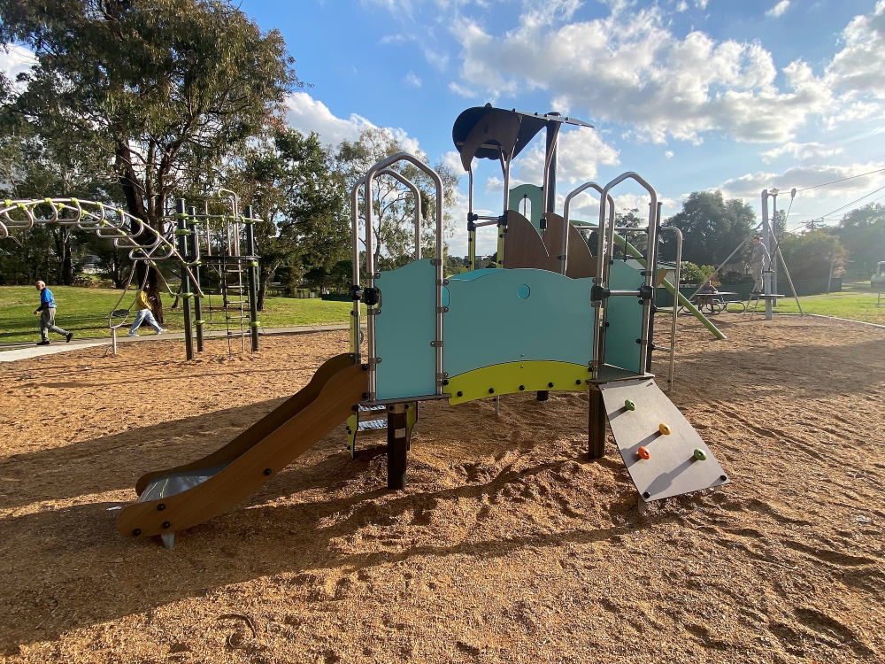 Multi-Play structure with slide International Peace Park Playground, Hammondville