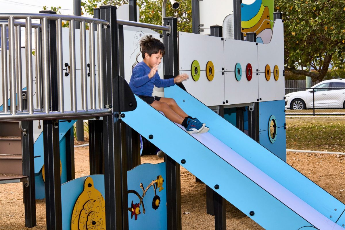 Child on a slide