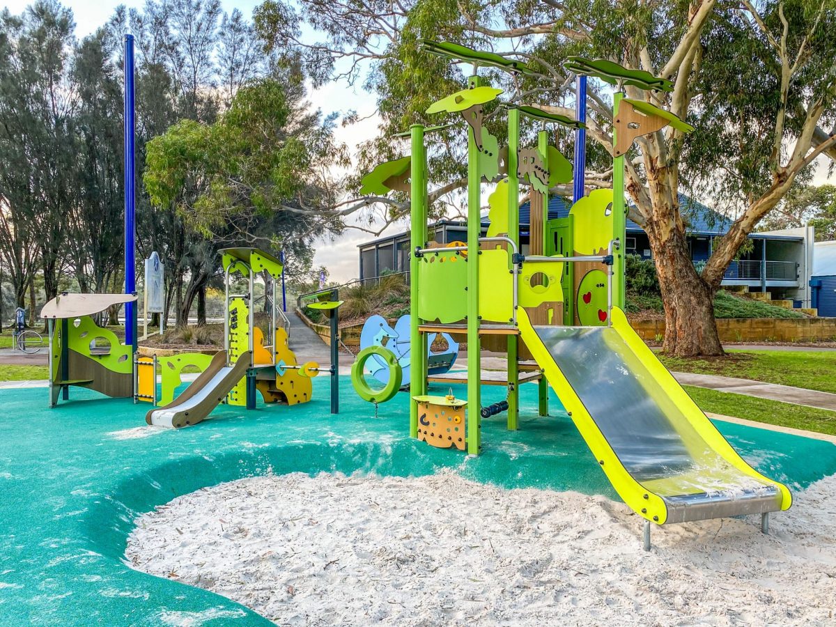 Toddler play equipment at Garvey Park playgrounds