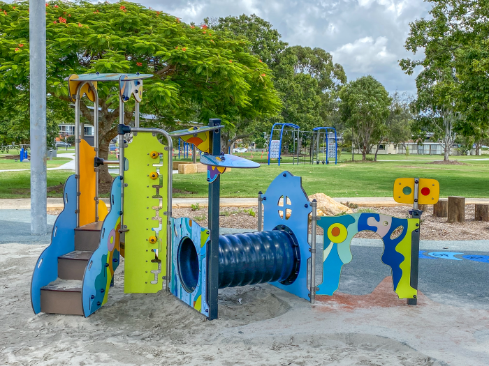 Diabolo BabyMulti Play Unit at Les Moore Park Playground