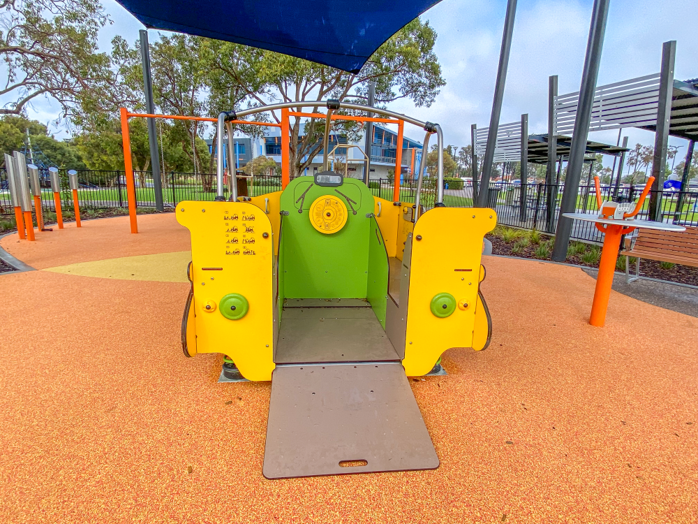 Inclusive All-Terrain Vehicle at Mills Park Playground