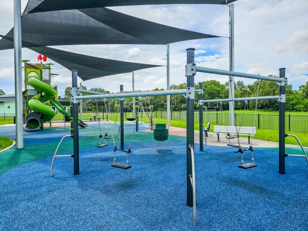 Riverside Green Park Playground 5 Bay Swing Set
